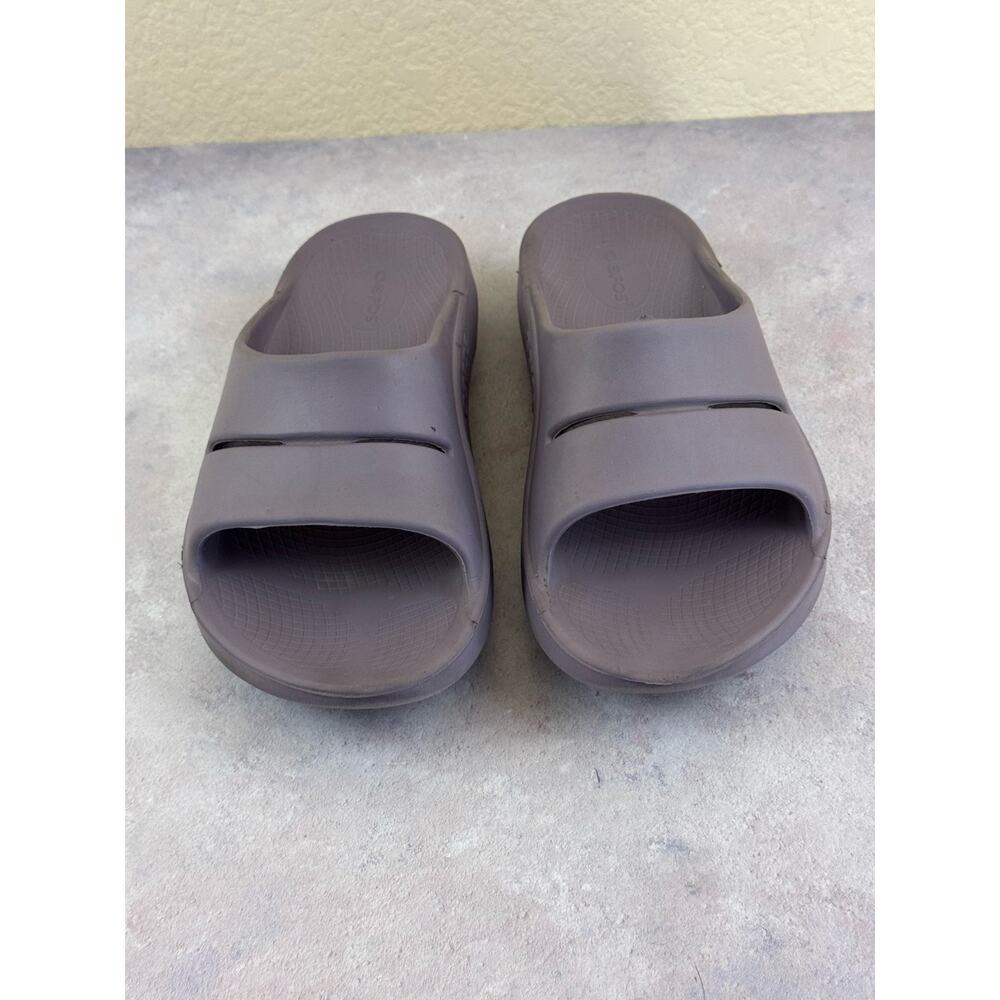 Oofos Ooahh Recovery Slide Sandals Purple Mens Size 8 Women's Size 10